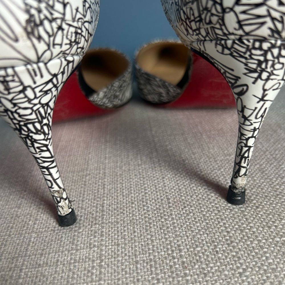 Christian Louboutin Graffiti Iriza 70 D'Orsay Pumps - Picture 12 of 12